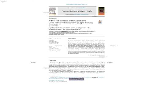 A closed form expression for the Gaussian–basedCaputo–Fabrizio fractional derivative for signal processingapplications